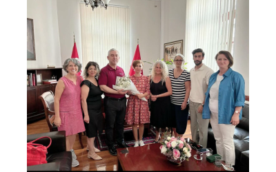 Bergama Belediye Başkanı Tanju Çelik'i Makamında Ziyaret Ettik